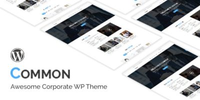 Common- One Page and Multipages WordPress Theme by ex4000