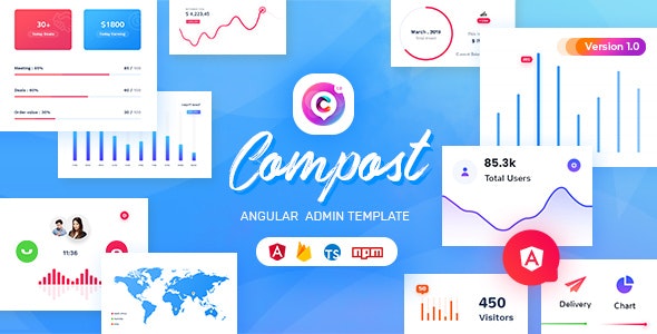 Compost - Angular 12 Admin Template by PixelStrap