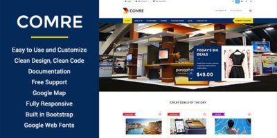 Comre - Coupon & Offers HTML Template by WPmines