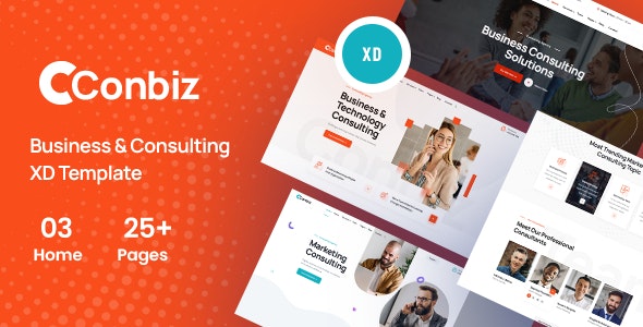 Conbiz - Consultancy & Business XD Template by Webtend