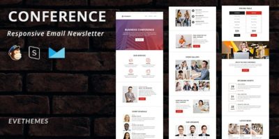 Conference - Responsive Email Newsletter by evethemes