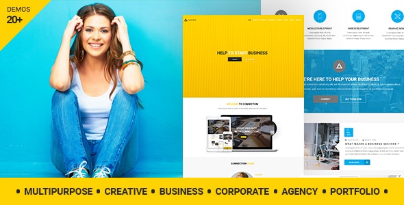 Connection – Creative Agency WordPress Theme by modeltheme