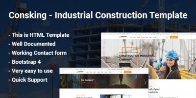 Consking - Industrial Construction Template by Theme-zome