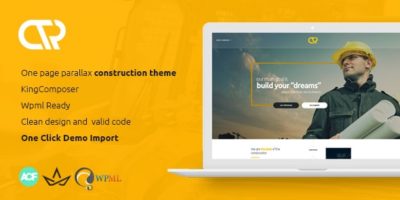 Consta - One Page Construction WordPress Theme by iamarif