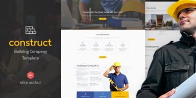 Construct - Construction & Building HTML5 Template by Nunforest