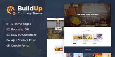 Construction Agency HTML Template - Buildup by SalmonThemes