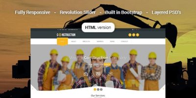 Construction - Industrial HTML5 Template by PremiumLayers