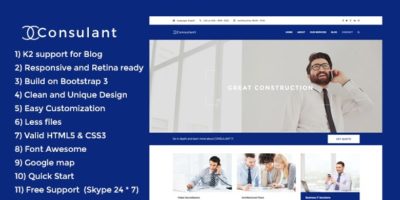 Consulant - Corporate & Business Joomla Template by Nunforest