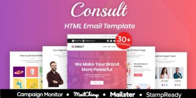 Consult - Multipurpose Responsive Email Template 30+ Modules Mailchimp by grapestheme