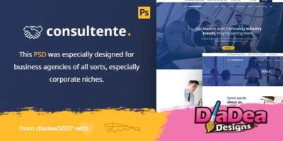 Consultente - Corporate Business & Agency PSD Template by diadea3007