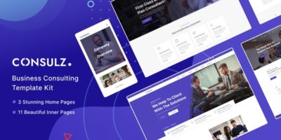 Consulz - Consulting Company Elementor Template Kit by radiantthemes