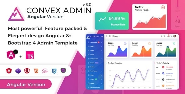Convex - Angular Bootstrap Admin Dashboard Template by PIXINVENT