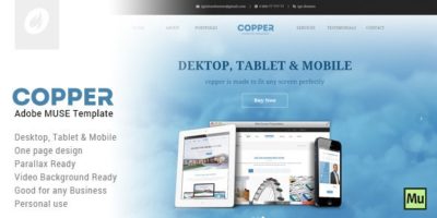 Copper - Creative Adobe Muse Template by IgnitionThemes