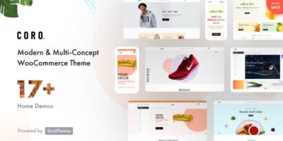 Coro - MultiPurpose WooCommerce Theme With MultiVendor by DroitThemes