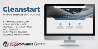 Corporate Business WordPress Theme - Cleanstart by plethorathemes