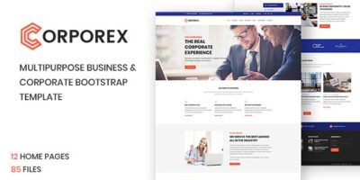 Corporex - Multipurpose Business & Corporate Bootstrap html Website Template by Storm_and_Rain