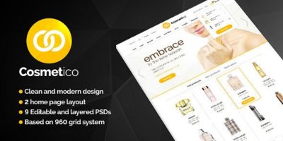 Cosmetico - Beauty Shop PSD Template by bcube
