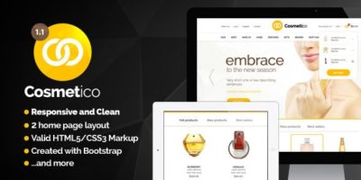 Cosmetico - Modern Beauty Shop Template by LeAmino