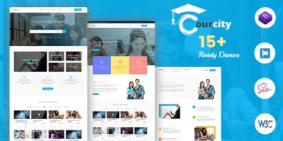 Courcity - Online Course HTML Template For Education by BanyanTheme