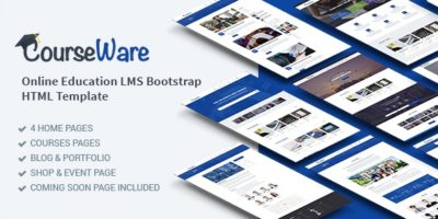 CourseWare - E-Learning BootStrap HTML5 Template by Jewel_Theme