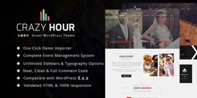 Crazy Hour - Event Management WordPress Theme by WPEssential