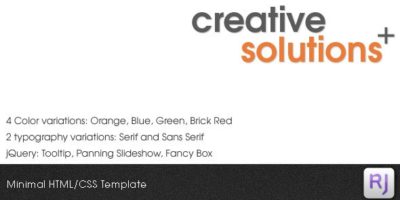 Creative Solutions HTML/CSS Template by rjoshicool