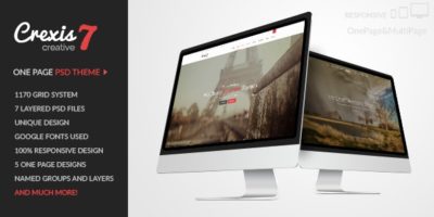 Crexis - One Page PSD Theme by GoldEyes