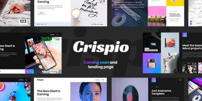 Crispio - Coming Soon and Landing Page Template for Agencies and Freelansers by mix_design
