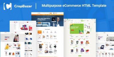 Cropbazar – Multipurpose eCommerce HTML Template by softtech-it