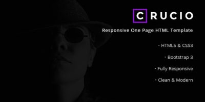Crucio - Responsive One Page HTML Template by RavenBlueThemes