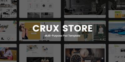 Crux Store - Multi-Purpose PSD Template by AlitStudio