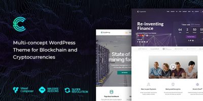 Cryptonite - Blockchain and Cryptocurrencies WordPress Theme by MNKY