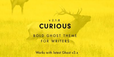 Curious - Blog and Magazine Ghost Theme by justgoodthemes