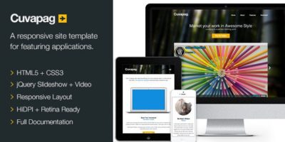 Cuvapag - Responsive Software and App Website by KennyWilliams