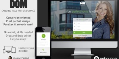 DOM - Real Estate Unbounce Landing Page by johnnychaos