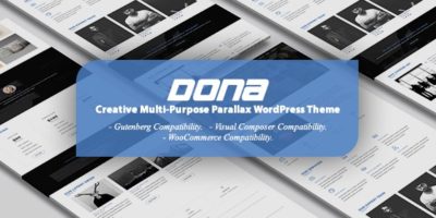DONA - Creative Multi-Purpose Parallax WordPress Theme by DuezaThemes