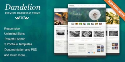 Dandelion - Powerful Elegant WordPress Theme by pexeto