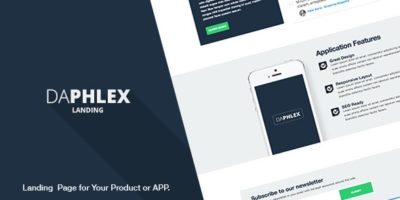Daphlex - Landing & Product Page by UnzaThemes