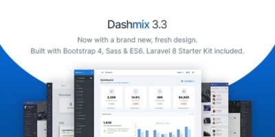 Dashmix - Bootstrap 4 Admin Dashboard Template & Laravel 8 Starter Kit by pixelcave