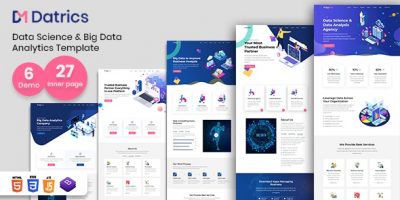 Datrics - Data Science and Big Data Analytics HTML Template by ThemeTags