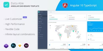Datta Able - Angular 10 Admin Template by codedthemes