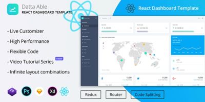 Datta Able ReactJS Admin Template by codedthemes
