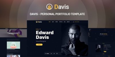 Davis - Personal portfolio template by laralink