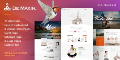 De Maxin - Yoga PSD Template by Last40