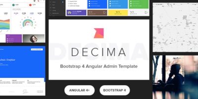 Decima - Bootstrap 4 Angular Admin Template by iamnyasha