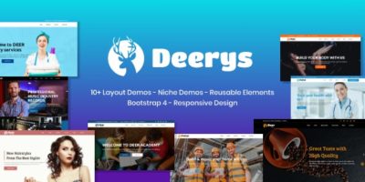 Deerys - Responsive Multi-Purpose HTML Template by rudhisasmito