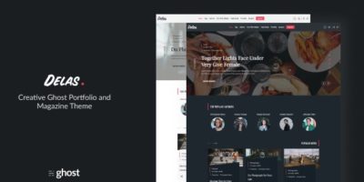Delas -  Creative Ghost Portfolio and Magazine Theme by electronthemes