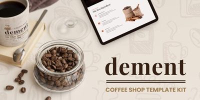 Dement - Coffee Shop Elementor Template Kit by TemeGUM
