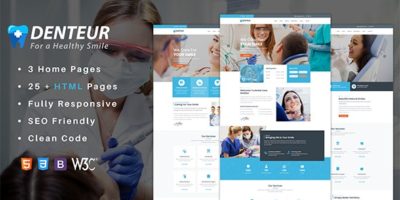 Denteur - Responsive Dental & Medical HTML Template by ThemePaw
