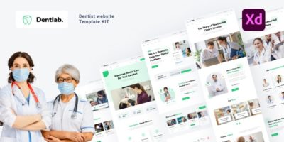 Dentlab - Dentist website template kit by SelarasWP